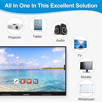 電子ホワイトボード Amazon | Hellsehen 65インチ 4K HD デジタルホワイトボード